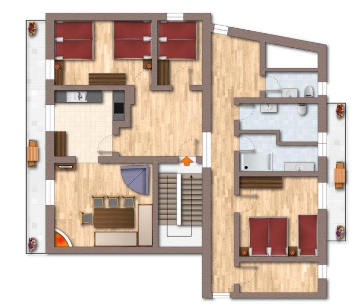 Appartement Andrea Hauser - Riedltischler Zell am Ziller Exteriör bild